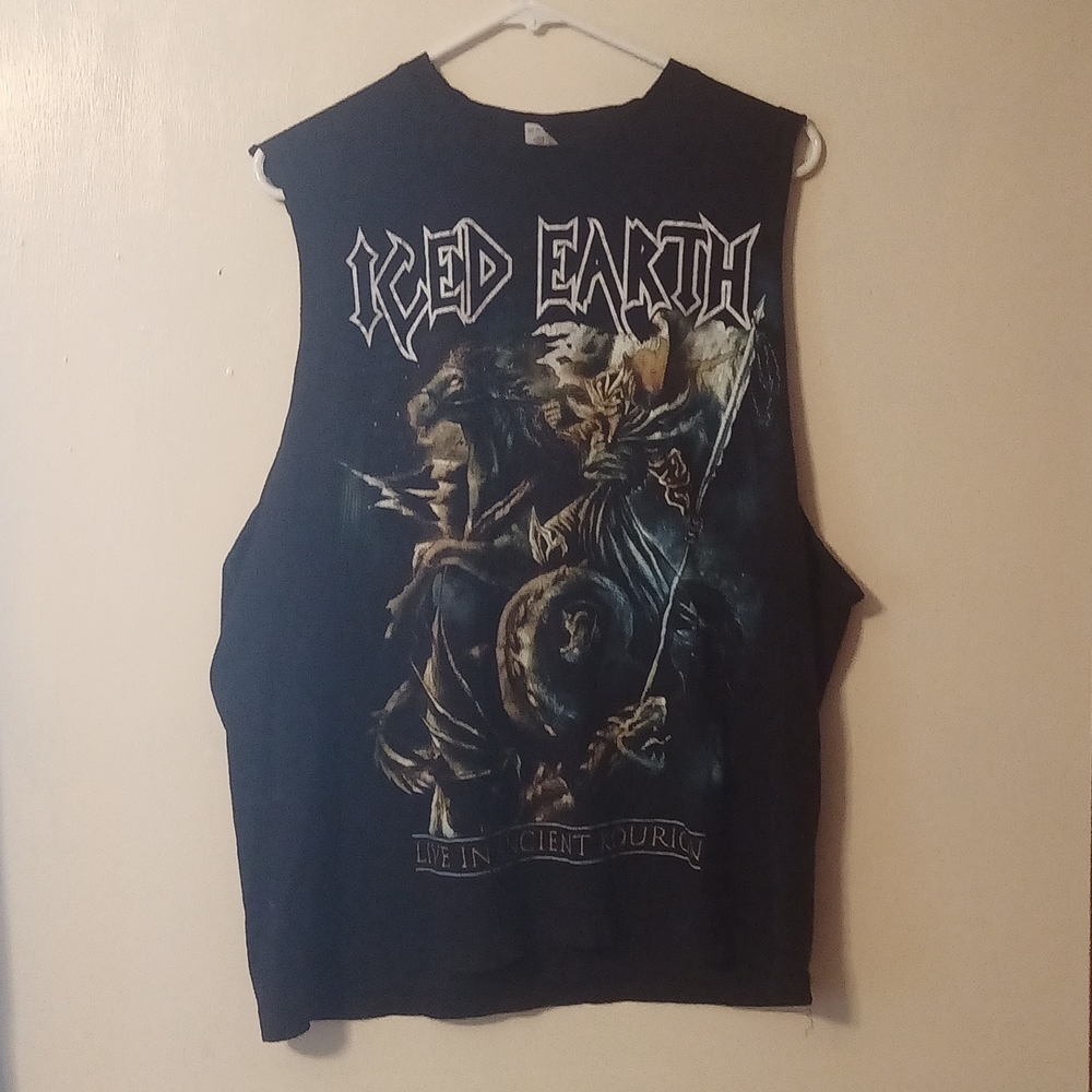 Rare Iced Earth Custom Muscle Shirt